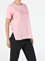 thumb-Afficher les détails de T-shirt À Manches Courtes Rose Comfort Fit  Femme