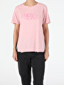 thumb-Afficher les détails de T-shirt À Manches Courtes Rose Comfort Fit  Femme