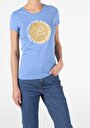 thumb-Afficher les détails de T-shirt À Manches Courtes Bleu Slim Fit  Femme
