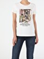 thumb-Afficher les détails de T-shirt À Manches Courtes Blanc Regular Fit  Femme