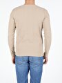thumb-Afficher les détails de T-shirt À Manches Longues Beige Slim Fit  Homme