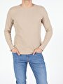 thumb-Afficher les détails de T-shirt À Manches Longues Beige Slim Fit  Homme