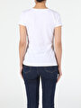 thumb-Afficher les détails de T-shirt À Manches Courtes Blanc Slim Fit  Femme