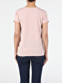 thumb-Afficher les détails de T-shirt À Manches Courtes Rose Regular Fit  Femme