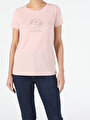 thumb-Afficher les détails de T-shirt À Manches Courtes Rose Regular Fit  Femme
