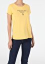 thumb-Afficher les détails de T-shirt À Manches Courtes Jaune Regular Fit  Femme
