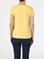 thumb-Afficher les détails de T-shirt À Manches Courtes Jaune Regular Fit  Femme