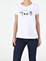 thumb-Afficher les détails de T-shirt À Manches Courtes Blanc Regular Fit  Femme