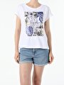 thumb-Afficher les détails de T-shirt À Manches Courtes Blanc Regular Fit  Femme