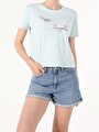 thumb-Afficher les détails de T-shirt À Manches Courtes Vert Regular Fit  Femme
