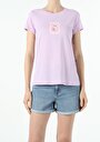 thumb-Afficher les détails de T-shirt À Manches Courtes Violet Regular Fit  Femme