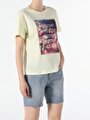 thumb-Afficher les détails de T-shirt À Manches Courtes Jaune Regular Fit  Femme