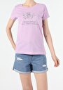 thumb-Afficher les détails de T-shirt À Manches Courtes Violet Regular Fit  Femme