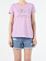 thumb-Afficher les détails de T-shirt À Manches Courtes Violet Regular Fit  Femme