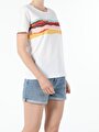 thumb-Afficher les détails de T-shirt À Manches Courtes Blanc Regular Fit  Femme