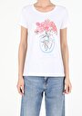 thumb-Afficher les détails de T-shirt À Manches Courtes Blanc Regular Fit  Femme