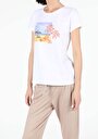 thumb-Afficher les détails de T-shirt À Manches Courtes Blanc Regular Fit  Femme