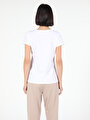 thumb-Afficher les détails de T-shirt À Manches Courtes Blanc Regular Fit  Femme