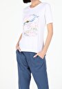 thumb-Afficher les détails de T-shirt À Manches Courtes Blanc Regular Fit  Femme