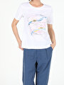 thumb-Afficher les détails de T-shirt À Manches Courtes Blanc Regular Fit  Femme