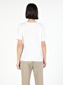 thumb-Afficher les détails de T-shirt À Manches Courtes Blanc Regular Fit  Femme