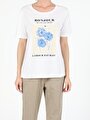 thumb-Afficher les détails de T-shirt À Manches Courtes Blanc Regular Fit  Femme