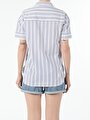 thumb-Afficher les détails de Chemise À Manches Courtes Blanc  Regular Fit Femme
