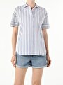 thumb-Afficher les détails de Chemise À Manches Courtes Blanc  Regular Fit Femme