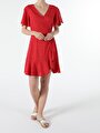 thumb-Afficher les détails de Robe Rouge Slim Fit    Femme