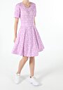 thumb-Afficher les détails de Robe Violet Regular Fit    Femme