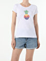 thumb-Afficher les détails de T-shirt À Manches Courtes Blanc Regular Fit  Femme