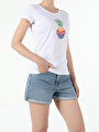 thumb-Afficher les détails de T-shirt À Manches Courtes Blanc Regular Fit  Femme