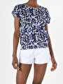 thumb-Afficher les détails de T-shirt À Manches Courtes Marine Regular Fit  Femme