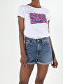thumb-Afficher les détails de T-shirt À Manches Courtes Blanc Regular Fit  Femme