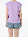 thumb-Afficher les détails de T-shirt À Manches Courtes Violet Regular Fit  Femme