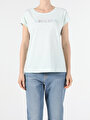 thumb-Afficher les détails de T-shirt À Manches Courtes Vert Regular Fit  Femme