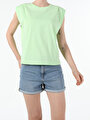 thumb-Afficher les détails de T-shirt À Manches Courtes Vert Regular Fit  Femme