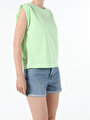 thumb-Afficher les détails de T-shirt À Manches Courtes Vert Regular Fit  Femme