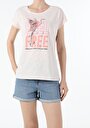 thumb-Afficher les détails de T-shirt À Manches Courtes Saumon Regular Fit  Femme