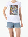 thumb-Afficher les détails de T-shirt À Manches Courtes Blanc Regular Fit  Femme