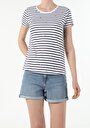thumb-Afficher les détails de T-shirt À Manches Courtes Blanc Regular Fit  Femme