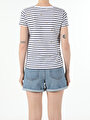 thumb-Afficher les détails de T-shirt À Manches Courtes Blanc Regular Fit  Femme