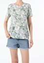 thumb-Afficher les détails de T-shirt À Manches Courtes Vert Regular Fit  Femme