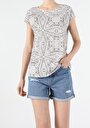 thumb-Afficher les détails de T-shirt À Manches Courtes Multicolou Regular Fit  Femme