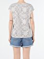 thumb-Afficher les détails de T-shirt À Manches Courtes Multicolou Regular Fit  Femme