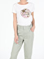 thumb-Afficher les détails de T-shirt À Manches Courtes Blanc Regular Fit  Femme