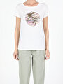 thumb-Afficher les détails de T-shirt À Manches Courtes Blanc Regular Fit  Femme