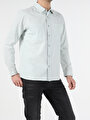 thumb-Afficher les détails de Shırt À Manches Longues Denim Oversize Fit   Homme