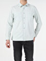 thumb-Afficher les détails de Shırt À Manches Longues Denim Oversize Fit   Homme