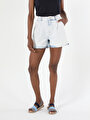 thumb-Afficher les détails de Short Denim Chino Femme